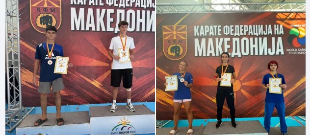 Urime: Kërçova në majat e karatesë – “Uskana” me 3 kampionë për Botërorin