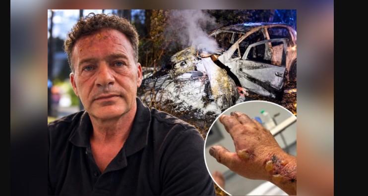 Mediat zvicerane i bëjnë jehonë heroit shqiptarë ! Hyri në veturën në flakë për të shpëtuar katër të rinj