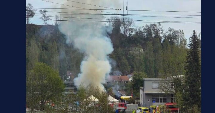 Shpërthim i madh në Olten të Zvicrës! (VIDEO)