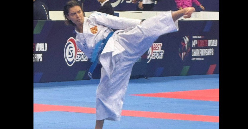 Kërçovarja Blerina Zendeli me paraqitje të shkëlqyer në kampionatin botëror të karatesë në Poloni